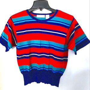 Vintage Liz Claiborne Short Sleeve Sweater, New without Tag